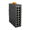 Unmanaged 16-port Industrial 10/100 Base-TX Ethernet Switch with metal casing (RoHS)ICP DAS